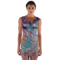 Wrap Front Bodycon Dress 
