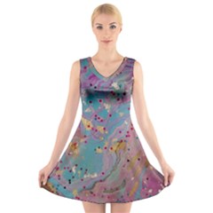V-Neck Sleeveless Dress 