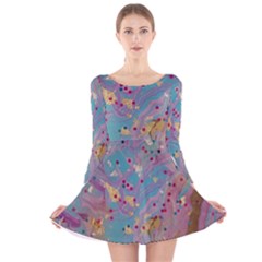 Long Sleeve Velvet Skater Dress 