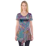 My Pour Cup Painting CBDOilPrincess E675363f-9066-4fc0-b5e7-9ca642760b58 Short Sleeve Tunic 