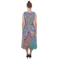 Midi Tie-Back Chiffon Dress 