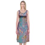 My Pour Cup Painting CBDOilPrincess E675363f-9066-4fc0-b5e7-9ca642760b58 Midi Sleeveless Dress