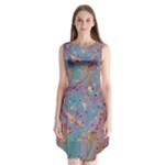My Pour Cup Painting CBDOilPrincess E675363f-9066-4fc0-b5e7-9ca642760b58 Sleeveless Chiffon Dress  