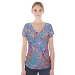 Short Sleeve Front Detail Top 