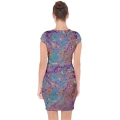 Capsleeve Drawstring Dress  