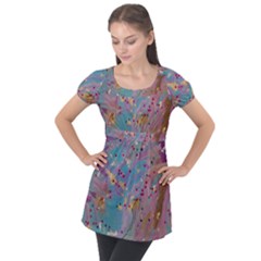 Puff Sleeve Tunic Top 