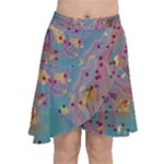 My Pour Cup Painting CBDOilPrincess E675363f-9066-4fc0-b5e7-9ca642760b58 Chiffon Wrap Front Skirt