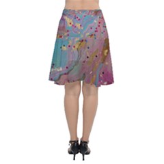 Chiffon Wrap Front Skirt 