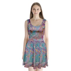 Split Back Mini Dress  