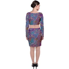 Long Sleeve Crop Top & Bodycon Skirt Set 