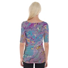 Wide Neckline T-Shirt 