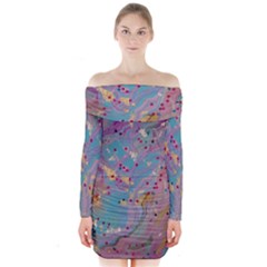 Long Sleeve Off Shoulder Dress 