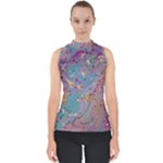 My Pour Cup Painting CBDOilPrincess E675363f-9066-4fc0-b5e7-9ca642760b58 Mock Neck Shell Top