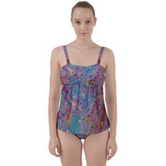Twist Front Tankini Set 