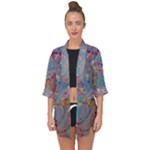 My Pour Cup Painting CBDOilPrincess E675363f-9066-4fc0-b5e7-9ca642760b58 Open Front Chiffon Kimono