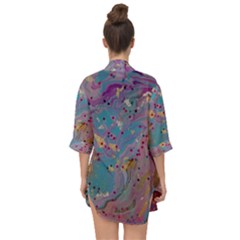 Open Front Chiffon Kimono 