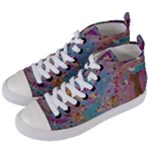 My Pour Cup Painting CBDOilPrincess E675363f-9066-4fc0-b5e7-9ca642760b58 Women s Mid-Top Canvas Sneakers