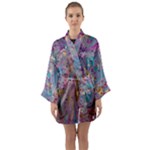 My Pour Cup Painting CBDOilPrincess E675363f-9066-4fc0-b5e7-9ca642760b58 Long Sleeve Satin Kimono