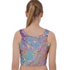 Velvet Racer Back Crop Top 