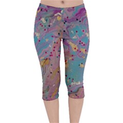 Velvet Capri Leggings  