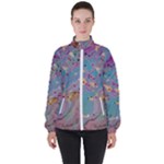 My Pour Cup Painting CBDOilPrincess E675363f-9066-4fc0-b5e7-9ca642760b58 Women s High Neck Windbreaker