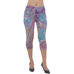 Lightweight Velour Capri Leggings  