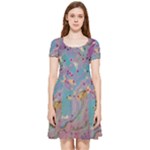 My Pour Cup Painting CBDOilPrincess E675363f-9066-4fc0-b5e7-9ca642760b58 Inside Out Cap Sleeve Dress