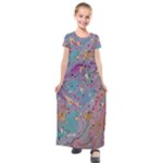 My Pour Cup Painting CBDOilPrincess E675363f-9066-4fc0-b5e7-9ca642760b58 Kids  Short Sleeve Maxi Dress