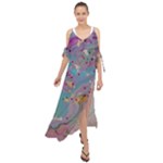 My Pour Cup Painting CBDOilPrincess E675363f-9066-4fc0-b5e7-9ca642760b58 Maxi Chiffon Cover Up Dress