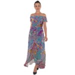 My Pour Cup Painting CBDOilPrincess E675363f-9066-4fc0-b5e7-9ca642760b58 Off Shoulder Open Front Chiffon Dress
