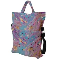 Fold Over Handle Tote Bag 