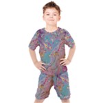 My Pour Cup Painting CBDOilPrincess E675363f-9066-4fc0-b5e7-9ca642760b58 Kids  Tee and Shorts Set
