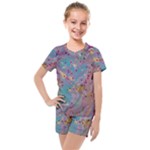 My Pour Cup Painting CBDOilPrincess E675363f-9066-4fc0-b5e7-9ca642760b58 Kids  Mesh Tee and Shorts Set