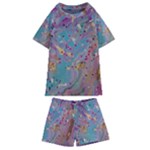 My Pour Cup Painting CBDOilPrincess E675363f-9066-4fc0-b5e7-9ca642760b58 Kids  Swim Tee and Shorts Set