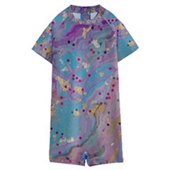 Kids  Boyleg Half Suit Swimwear 