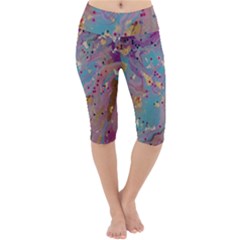 Lightweight Velour Cropped Yoga Leggings 