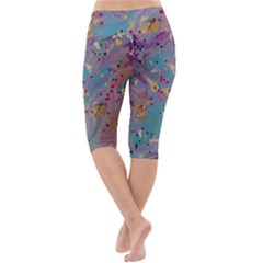 Lightweight Velour Cropped Yoga Leggings 