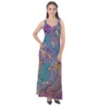 My Pour Cup Painting CBDOilPrincess E675363f-9066-4fc0-b5e7-9ca642760b58 Sleeveless Velour Maxi Dress
