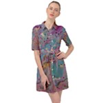 My Pour Cup Painting CBDOilPrincess E675363f-9066-4fc0-b5e7-9ca642760b58 Belted Shirt Dress