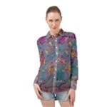 My Pour Cup Painting CBDOilPrincess E675363f-9066-4fc0-b5e7-9ca642760b58 Long Sleeve Chiffon Shirt