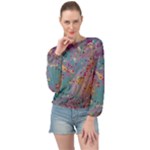 My Pour Cup Painting CBDOilPrincess E675363f-9066-4fc0-b5e7-9ca642760b58 Banded Bottom Chiffon Top