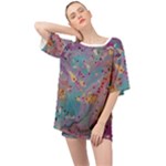 My Pour Cup Painting CBDOilPrincess E675363f-9066-4fc0-b5e7-9ca642760b58 Oversized Chiffon Top