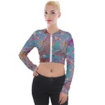My Pour Cup Painting CBDOilPrincess E675363f-9066-4fc0-b5e7-9ca642760b58 Long Sleeve Cropped Velvet Jacket