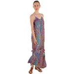 My Pour Cup Painting CBDOilPrincess E675363f-9066-4fc0-b5e7-9ca642760b58 Cami Maxi Ruffle Chiffon Dress