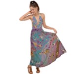 My Pour Cup Painting CBDOilPrincess E675363f-9066-4fc0-b5e7-9ca642760b58 Backless Maxi Beach Dress
