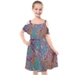 My Pour Cup Painting CBDOilPrincess E675363f-9066-4fc0-b5e7-9ca642760b58 Kids  Cut Out Shoulders Chiffon Dress