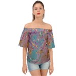 My Pour Cup Painting CBDOilPrincess E675363f-9066-4fc0-b5e7-9ca642760b58 Off Shoulder Short Sleeve Top