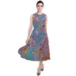 My Pour Cup Painting CBDOilPrincess E675363f-9066-4fc0-b5e7-9ca642760b58 Round Neck Boho Dress