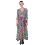 My Pour Cup Painting CBDOilPrincess E675363f-9066-4fc0-b5e7-9ca642760b58 Button Up Maxi Dress