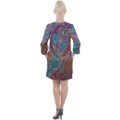 Open Neck Shift Dress 